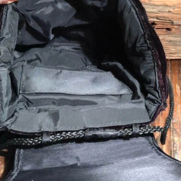 Velvet Satin Mini Shoulder Bag Casual Evening Satin Lined Purse - Picture 6 of 14